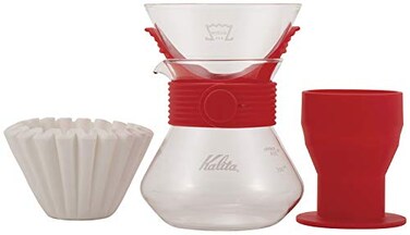Kalita Wave Style UP Set, Size 185, 500ml Server, Red