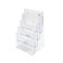 Deflecto 77441 Four-tier multi-compartment large size docuholder, 9-1/4x7x13-1/2, clear