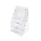 Deflecto 77441 Four-tier multi-compartment large size docuholder, 9-1/4x7x13-1/2, clear