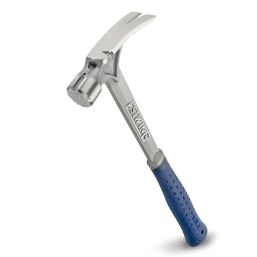 ESTWING Ultra Series Hammer, 19oz Milled Face, Blue Grip, E6-19SM