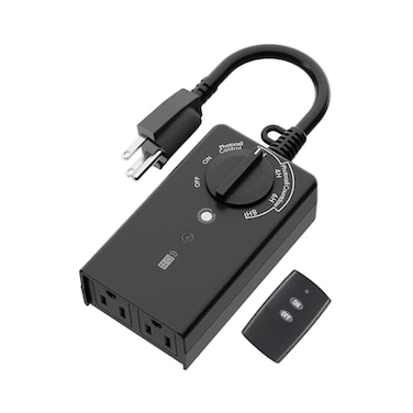 BN-LINK Outdoor Timer Outlet, DuskCountdown, 2 Grounded Outlets