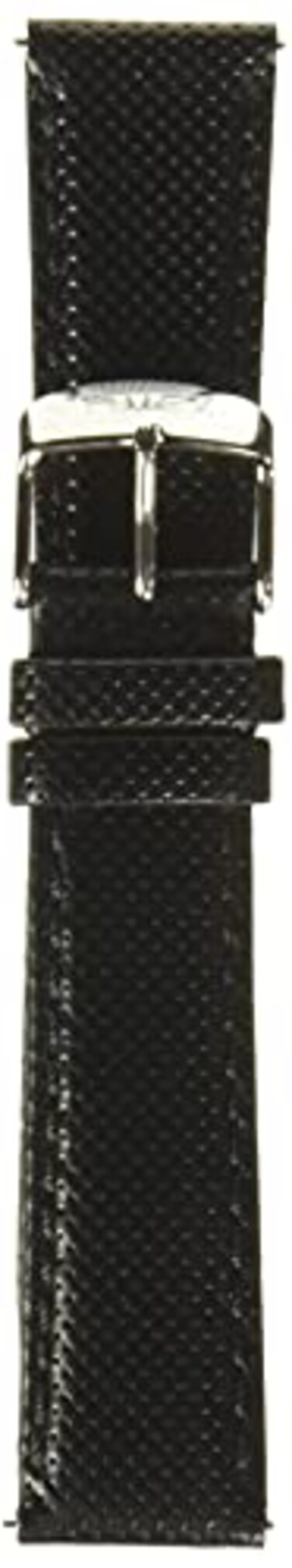 Timex TW7C06700 Two-Piece 20mm Black Textured Leather Quick-Release Strap