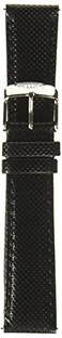 Timex TW7C06700 Two-Piece 20mm Black Textured Leather Quick-Release Strap