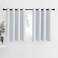 NICETOWN Greyish White Blackout Kitchen Curtains for Window Panels