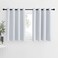 NICETOWN Greyish White Blackout Kitchen Curtains for Window Panels