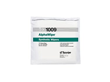 Texwipe Low-Particulate Wipes, 9 ,inx 9 ,in; 150/bag