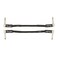 Fender Professional Series Instrument Cable, Guitar Cable, Guitar Accessories, Angle/Angle, Black, 6in, 2-Pack