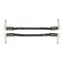Fender Professional Series Instrument Cable, Guitar Cable, Guitar Accessories, Angle/Angle, Black, 6in, 2-Pack