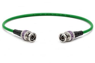 AV-Cables 12G-SDI BNC to BNC Cable, 4855R,1.5ft, Green