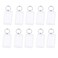 ASTRQLE 10PCS Clear Blank Photo Image Picture Frame Framework Keychain Key Buckle Ring,Rectangle