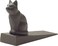 Comfify Rust Brown Cast Iron Cat Door Stop“ Felt Bottom“ 6" L4" H