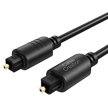 CableCreation Digital Optical Audio Toslink Cable, 3FT, Fiber Optic, S/PDIF