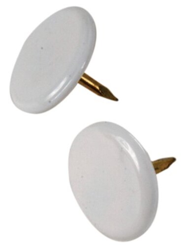 Hillman Thumb Tacks, 5/16in, 40 Pack, White