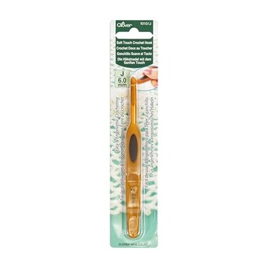 Clover Soft Touch 6.0-mm Crochet Hooks, Size J, 1010/J