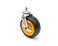 Rock-N-Roller Ground Glider Caster with Brake 8" x 3" 2-Pack for R12R18RT Multi-Carts