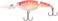 Rapala Jointed Shad Rap Crankbait, 2", Pink Tiger UV