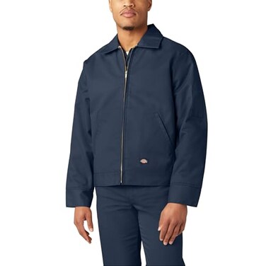 Dickies Mens Lined Eisenhower Jacket, Dark Navy, Small