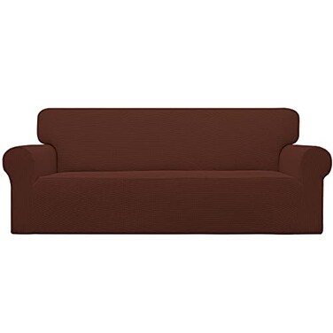 Easy-Going Stretch Oversized Sofa Couch Slipcover Washable Coffee