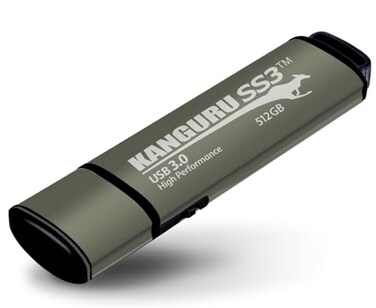 Kanguru SS3“ 32GB USB Flash Drive - Physical Write Protect Switch“ SuperSpeed USB 3.0 - Portable