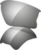 Oakley Men's Flak Jacket XLJ Sunglasses Replacement Lenses, Black Iridium Polarized, 63 mm
