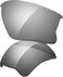 Oakley Men's Flak Jacket XLJ Sunglasses Replacement Lenses, Black Iridium Polarized, 63 mm
