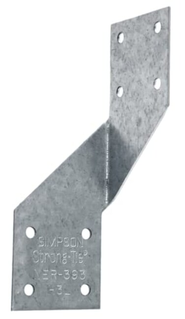 Simpson Strong-Tie H3 Hurricane Tie 18-Gauge 100 Pack - Galvanized, 2x4 Hurricane Stud Tie