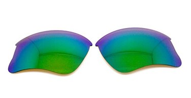 NicelyFit Polarized Replacement Lenses for Oakley Flak Jacket XLJ Sunglasses ,Green Mirror