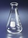 PYREX 125mL Narrow Mouth Erlenmeyer Flasks with Heavy Duty Rim, 12/pk