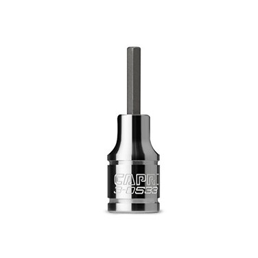 Capri Tools 3-0533 3 mm Hex Bit Socket, 1/4-Inch Drive, Metric