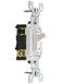 Leviton 15 Amp, 120 Volt, Toggle Framed 3-Way AC Quiet Switch, Residential Grade, Grounding, Quickwire Push-InSide Wired, 1453-2W, White