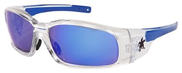 MCR Safety SR148B Blue Diamond Mirror Polycarbonate Glasses