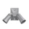 BELL Rectangular Weatherproof Combination Cover for 75-150W Par 38 Lamps, Includes 2 Lampholders, Gasket, and Hardware, Gray