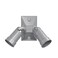 BELL Rectangular Weatherproof Combination Cover for 75-150W Par 38 Lamps, Includes 2 Lampholders, Gasket, and Hardware, Gray