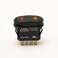GAMA Electronics Waterproof Illuminated Double Pole, Double Throw 3 Position Momentary On-Off-Momentary On Rocker Switch DPDT