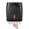 Oasis Creations Touchless Paper Towel Dispenser by - Wall Mount - Hold 500 Multifold Paper Towels - Black Smoke