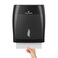 Oasis Creations Touchless Paper Towel Dispenser by - Wall Mount - Hold 500 Multifold Paper Towels - Black Smoke