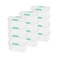 Sterilite Medium Nesting ShowOffs, Stackable Small Storage Bin with Latching Lid and Handle, Plastic Container to Organize Home, Clear, 12-Pack