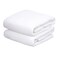 JML Large Bath Towels with Hanging Loop, 30"x60", White, Set of 2