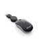 Verbatim Mini Travel Optical Mouse, USB, Retractable Cable, Black