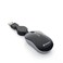 Verbatim Mini Travel Optical Mouse, USB, Retractable Cable, Black