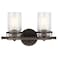 Kichler Brinley 2-Light Farmhouse Vanity Light, Olde Bronze