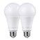 TORCHSTAR 2-Pack A21 LED Light Bulbs Dimmable Super Bright Light Bulb 5000K
