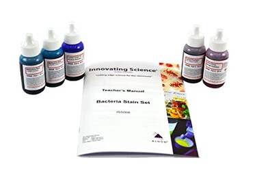 ALDON AmScope SK-5 Innovating Science Bacteria Stain Set - 5 Microscope
