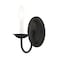 Livex Lighting 4151-04 1-Light Wall Sconce, Black