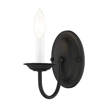 Livex Lighting 4151-04 1-Light Wall Sconce, Black