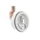 Whitecap T-Handle Latch - Chrome Plated Zamac/White Nylon - Locking - Freshwater Use Only
