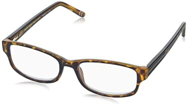 Foster Grant Conan Multifocus Rectangular Reading Glasses, Matte Dark Brown Demi/Transparent, 53 mm1.25