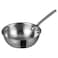 WINCO Mini Wok Stainless Steel, Silver