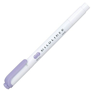 ZEBRA B-WKT7-MVI Highlighter, Mildliner, Violet, 10 Count