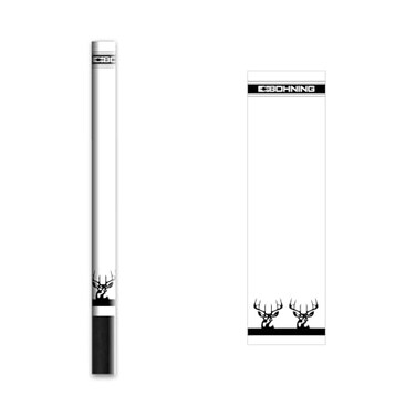 Bohning 4" Traditional Arrow Wraps, Standard, White Deer